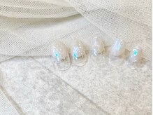 リベレ(LIBELLE)/ホワイトネイル/シンプルネイル