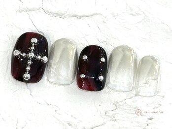 ネイルメゾン 池袋店(NAIL MAISON)/メンズ十字架ミラー¥5800