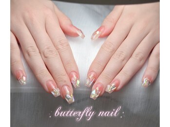 蝶々ネイル バタフライネイル(butterfly nail)/