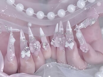リンネイル 新大久保店(Rin Nail)の写真/【長さ出し専門店ならではの高技術×デザイン力☆】持ち込みデザイン、SNSで話題のデザインももちろんOK◎
