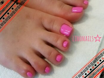 リノネイルズ(linonails)/☆フットネイル☆ワンカラー☆