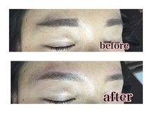 眉サロン デュアル 恵比寿(DUAL)/施術後には眉メイク方法をお伝え