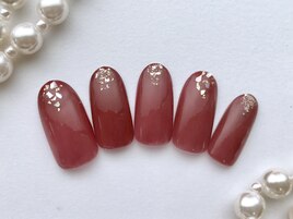 秋シェルネイル