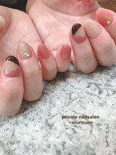 プライベート ネイルサロン マーマ(murmur)/バイカラーネイル