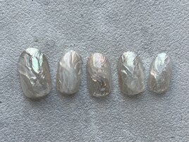 クリアオーロラネイル