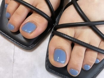 エルモア 高宮店(ElleMoi)の写真/《フット＊ワンカラー¥4300》サンダルの季節は大人可愛いフットネイルで魅せる足元に！嬉しいフットバス付