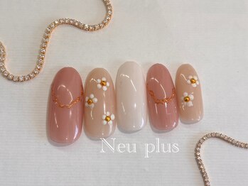 定額¥6300 お花4ネイル