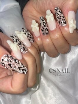 エスネイル 新宿西口店(es NAIL)/マグネット豹柄
