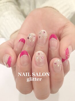 ネイルサロン グリッター(NAIL SALON glitter)/フレンチ&グラデーションネイル