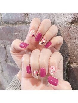 アティックネイルアトリエ(attic nail atelier)/押し花ネイル★