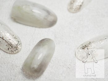オトナネイル(otona nail)/ニュアンスネイル天然石風