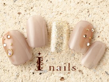 アイネイルズ 町田店(I nails)/散りばめシンプルストーン7980円