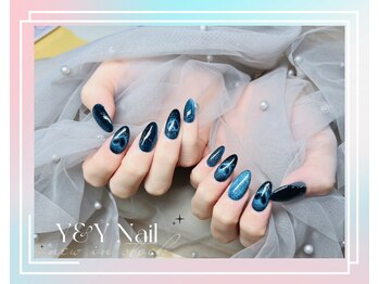 ワイアンドワイ(Y&Y)/青色のハートマグネット