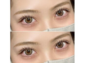 ラウンジ渋谷 本店(RounGe SHIBUYA)の写真/《マツエクでナチュラルさとアイライン効果を演出》子育てやお仕事で忙しい女性への時短メイクをサポート