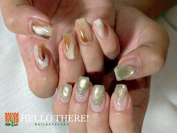 カフェラテネイル♪