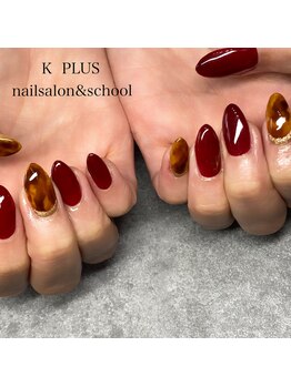 ケイプラス(K PLUS)/秋のべっ甲ネイル
