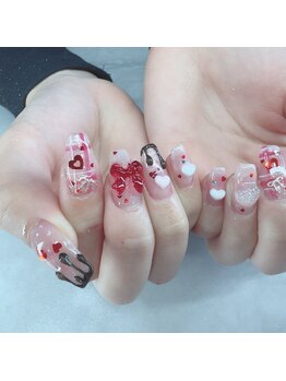 アズマヤ ネイルズスタジオ(azumaya nails studio)の写真/国内外合わせ1000種類以上のパーツご用意!!お気に入りが沢山詰まった自分だけのNAILを叶える*。
