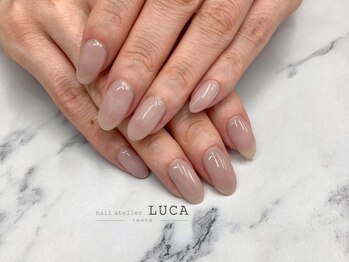 ネイルアトリエルカ(nail atelier LUCA)/W-719 グレイッシュピンクネイル