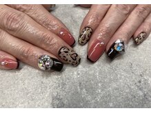 ネイルサロンファストネイルプラス 新宿店(FAST NAIL PLUS)/2024冬　【レオパードネイル】