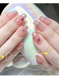 ラメグラデーションネイル