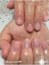 フロージュ ネイル(florjyu nail)/ワンカラーワンポイントnail
