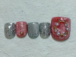 フット　クリスマスネイル