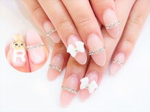 ネイルコレクション ベビーピンク(Baby Pink)/ジェル放題＋キャラ3D：ワンホン