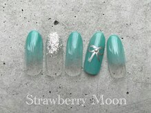サロンストロベリームーン(Salon Strawberry Moon)/リボンアートネイル　￥6980