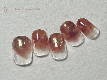 ネイルメゾン 梅田(NAIL MAISON)/オレンジポップゴールド