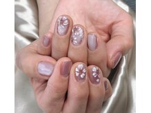 ヒトミネイルズ(Hitomi Nails)/プックリ桜ネイル