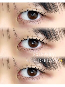 パティオアイラッシュ(Patio eyelash)/エクステパーマ80本＋下エク40本