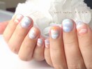 夏の夕焼けニュアンスネイル