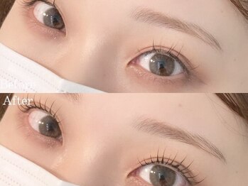 シーンスタジオ 二子玉川店(SSIN STUDIO)の写真/ぱっちり目元に！ご要望に沿って相談可能♪韓国風束感オーダーメイドまつ毛パーマ/パリジェンヌ¥4200