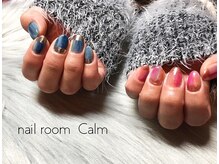 ネイルルーム カーム(nail room Calm)/ミラーフレンチ★