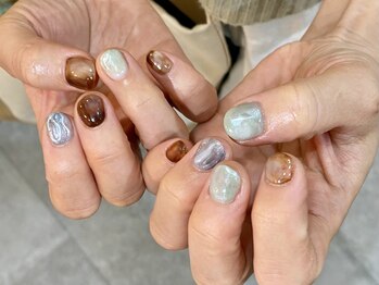 ループ 川崎店(LOOP)/くすみニュアンスネイル