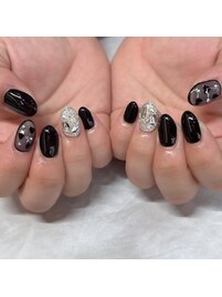 ハート×ストーン埋め尽くし