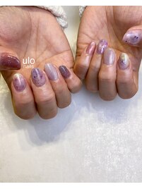 ラベンダーカラーでニュアンス