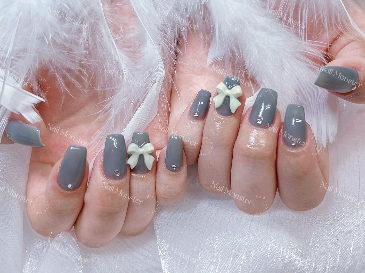 ワンカラー＋パーツ2個：PG011933391｜ネイルモンスター 新宿店(NAIL