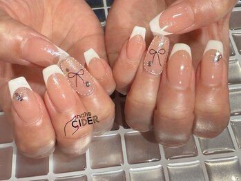 ネイルズサイダー(nails CIDER)の写真/ワンカラー/グラデーション/フレンチ王道シンプルネイルもお任せ◎上品なデザインで指先を彩ります☆