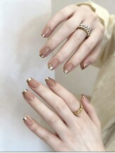 ピンキーネイル(Pinky Nail)/ミラーフレンチ