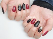 シュクル(Sucre)/冬のマットネイル☆成人式にも