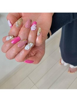 ナナズネイル 西小倉店(NANA's Nail)/エンボスフラワー byNANA