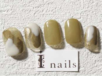アイネイルズ 梅田店(I nails)/メタリックゴールドニュアンス