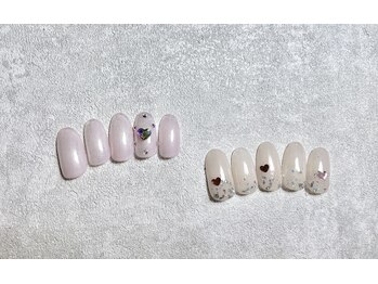 Maogelスワロで高貴ネイルに