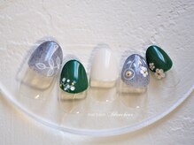 ネイルサロン ブランシュール(Nail Salon Blancheur)/丸フレンチ＆北欧フラワー