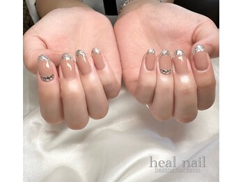 ヒールネイル(heal nail)/ラメfrench.