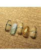 エーナイン 手稲店/ベージュ×ブルー