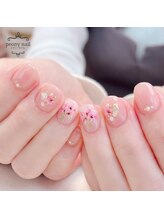 ピオニーネイル(peony nail)/ドライフラワーブーケ