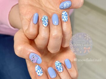 スノーフレーク(Snowflake)/定額デザイン☆やんわりヒョウ柄