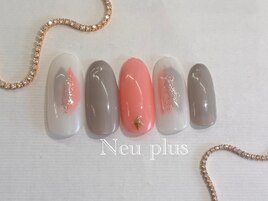 定額￥6300　塗りかけネイル